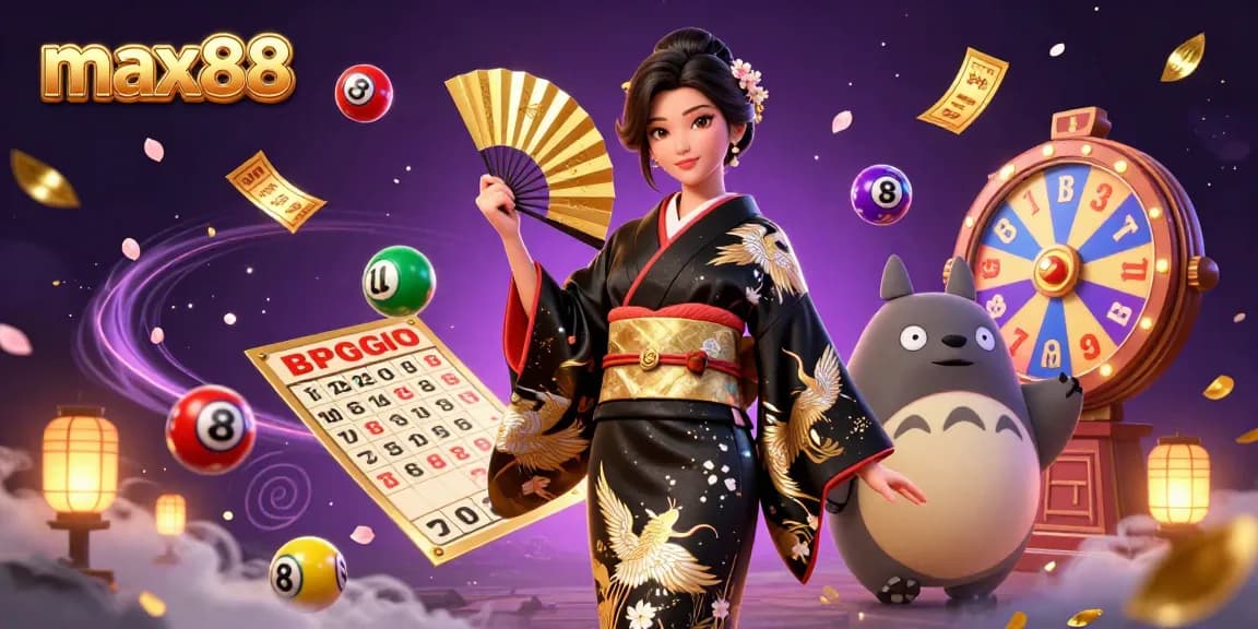 Engage with max88's exciting games, featuring vibrant lottery elements and a dynamic Asian theme.