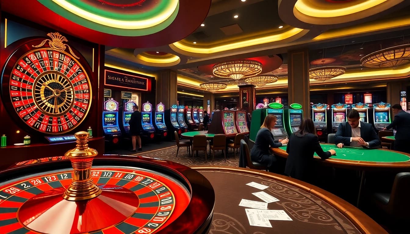 Play exciting games at nk88 net with vibrant casino tables and atmosphere.