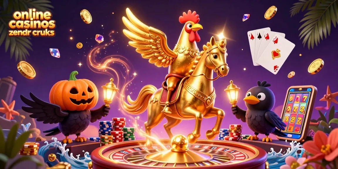 Experience the thrill of online casinos zonder cruks with a vibrant casino scene full of action and color.