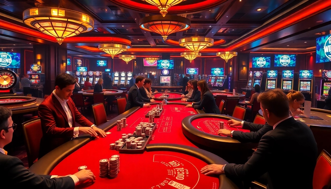 The hidden wiki showcases vibrant casino tables and players strategizing their next moves.