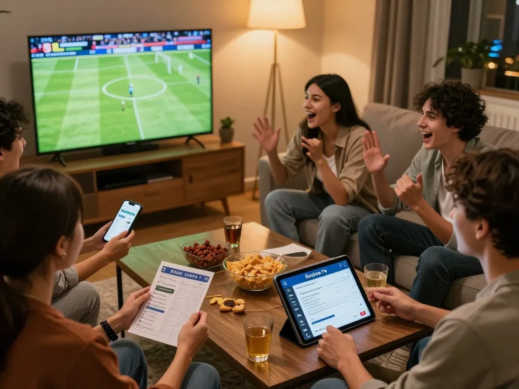 Socolive TV brings friends to life during an exciting sports betting night celebrating their favorite teams