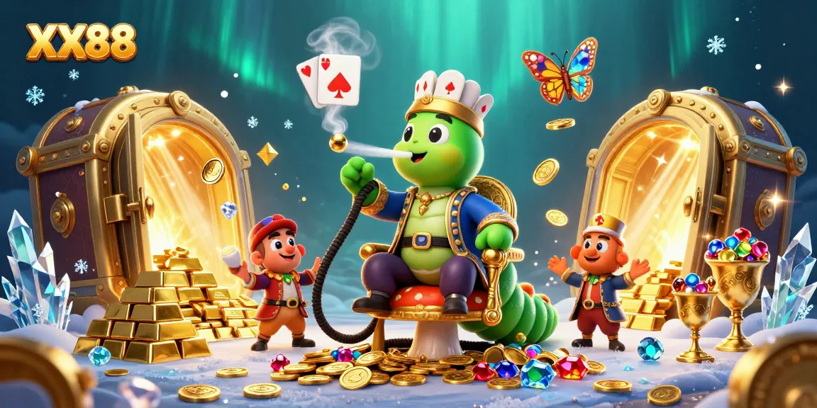 Engage with XX88's vibrant underwater casino world, featuring vibrant characters and glittering treasures.