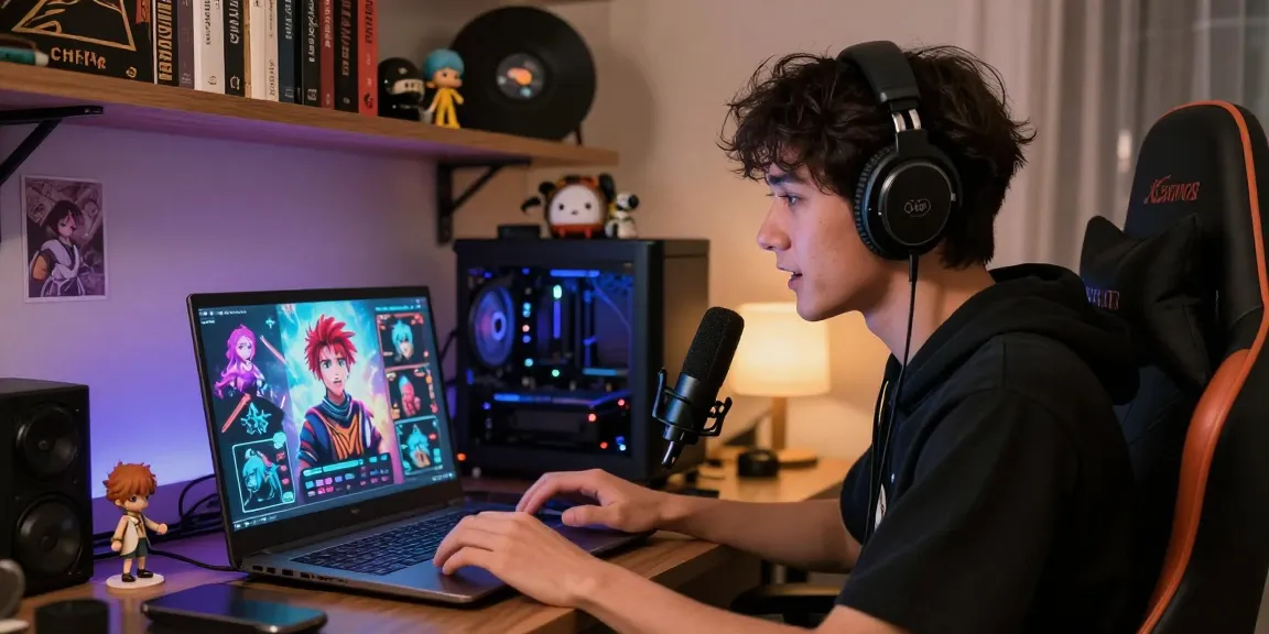 Interactive scene featuring user engaged with nsfw character ai in a cozy virtual room, showcasing vibrant avatars and personalized décor.
