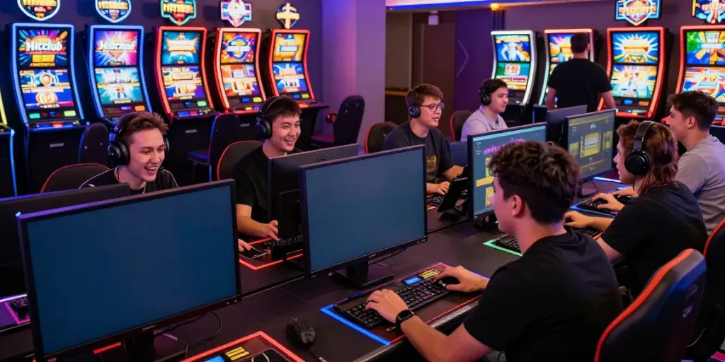 Exciting online gaming atmosphere at https://hitclub3.io/ with diverse players engaged in gameplay.