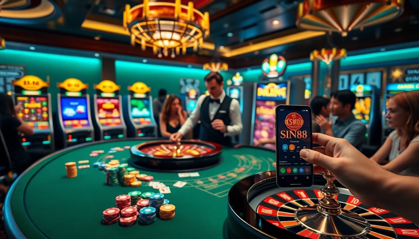 Experience the thrill of gaming at https://sin88.app/ with vibrant casino tables and engaging online interfaces.