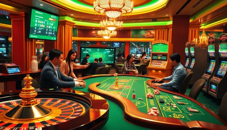 VAOBET offers a luxurious online gambling experience with engaging casino gameplay visuals.