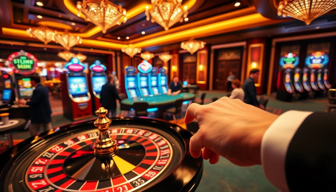 Experience the luxury of 23win with vibrant roulette and poker action at a dazzling casino.