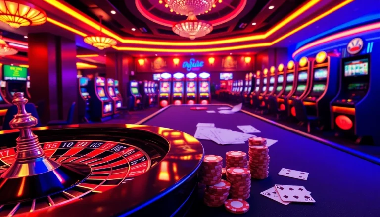 Experience thrilling wins with nhà cái nk88 at a vibrant casino table filled with chips and cards.