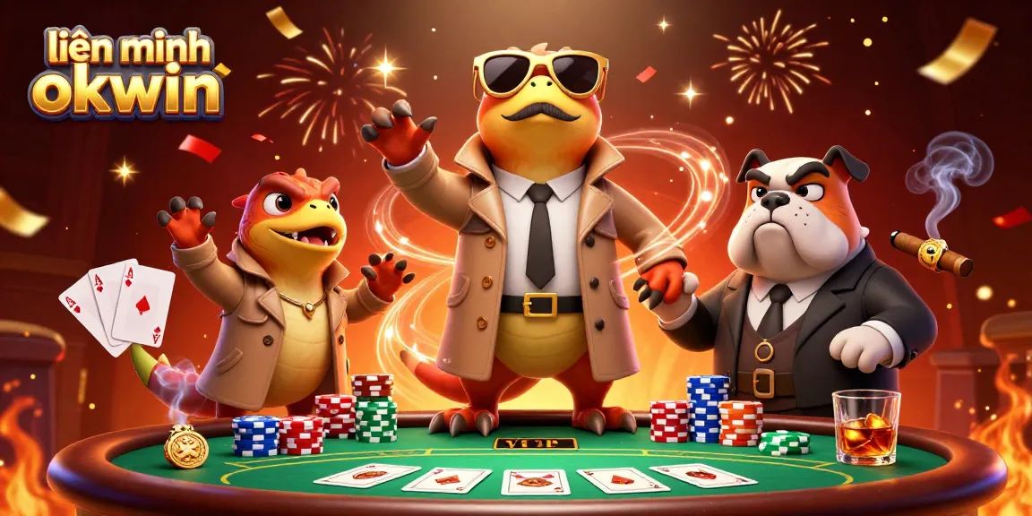 Experience thrilling moments with "liên minh okwin" as playful raptors attempt VIP entry at a vibrant casino.
