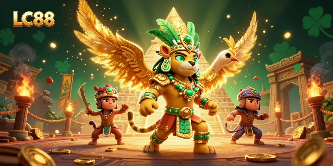 Experience thrilling action with LC88’s vibrant online casino elements and 3D characters.