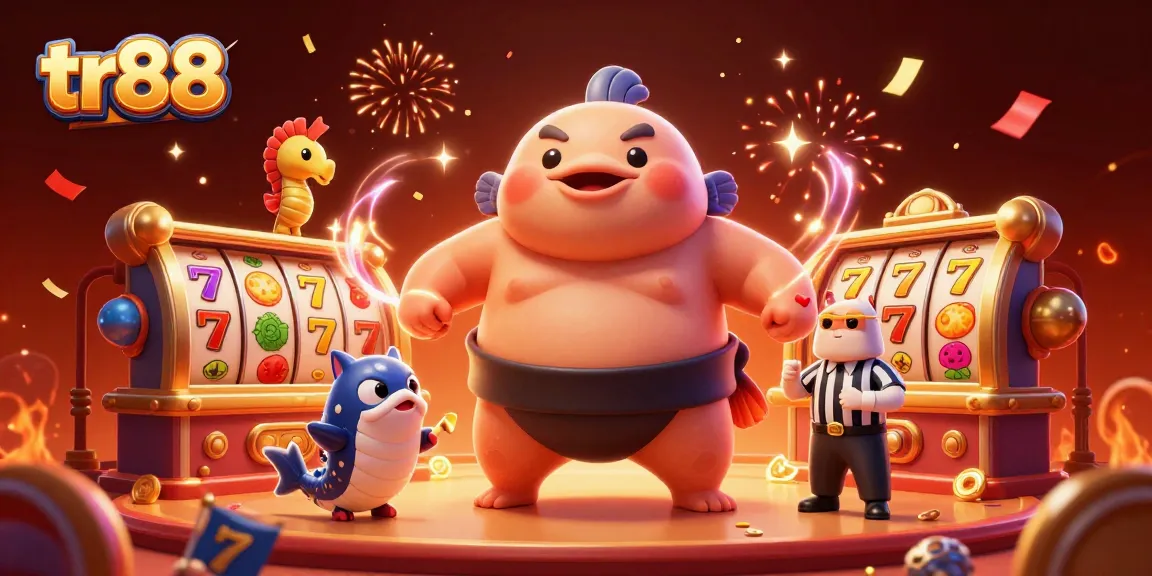 Experience thrilling wins with tr88 in a vibrant underwater casino scene with engaging slot game elements.